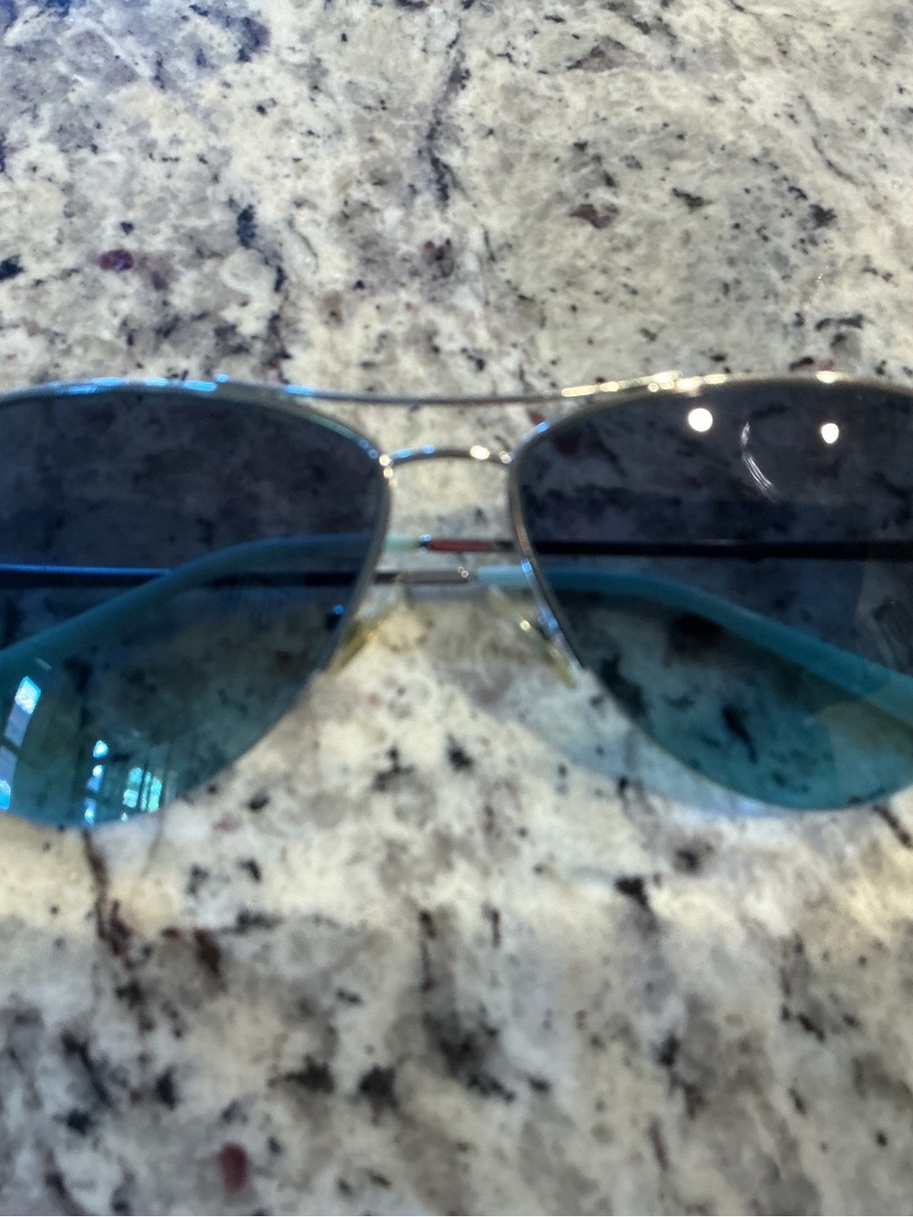 Tiffany & Co. “Return to Tiffany” Aviator Sunglasses-Silver/Tiffany Blue - Picture 5 of 12